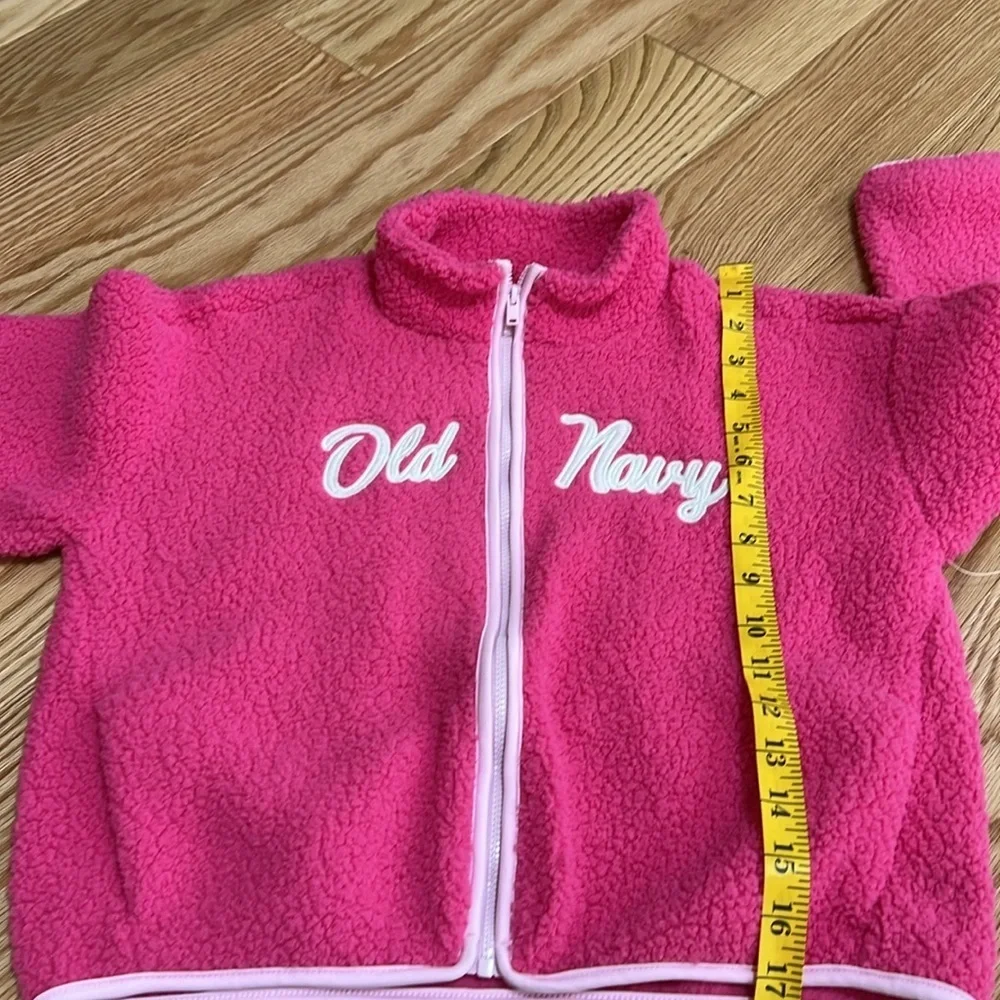 NWT! Old Navy kids girls Size 8 pink fleece zippered jacket